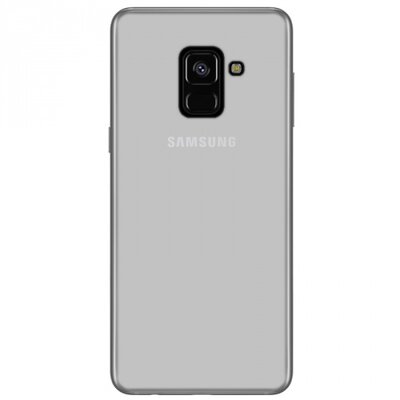 Hátlapvédő telefontok gumi / szilikon (matt, fényes keret) Átlátszó [Samsung Galaxy J6 (2018) J600F]