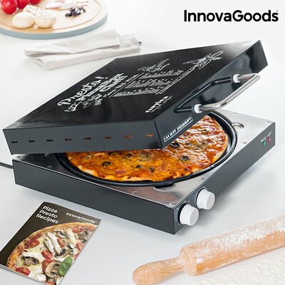 InnovaGoods Presto Elektromos Pizzasütő 1200W Fekete