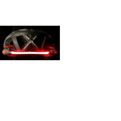 Kerékpár sisakra rakható LED jelzőfény, fényszalag, piros színű G053b
