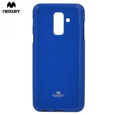 MERCURY Goospery hátlapvédő telefontok gumi / szilikon Kék [Samsung Galaxy A6+ (2018) SM-A605F]