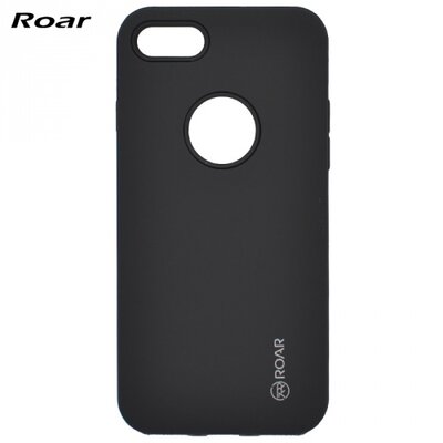 Roar Rico Armor hátlapvédő telefontok gumi / szilikon (közepesen ütésálló, műanyag hátlap, matt) fekete [Apple iPhone 7 4.7, Apple iPhone 8 4.7]