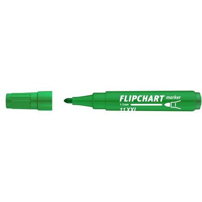 Flipchart marker, 1-3 mm, kúpos, ICO "Artip 11 XXL", zöld