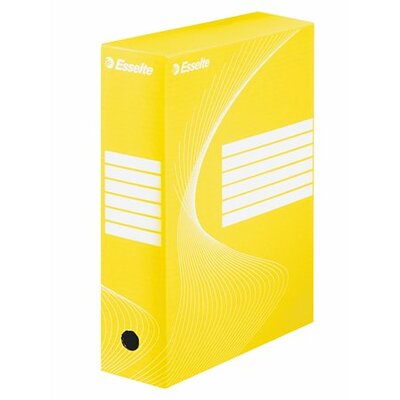 Archiváló doboz, A4, 100 mm, karton, ESSELTE "Standard", sárga