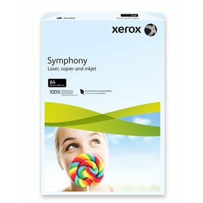 Másolópapír, színes, A4, 160 g, XEROX "Symphony", világoskék (pasztell), (250 lap)