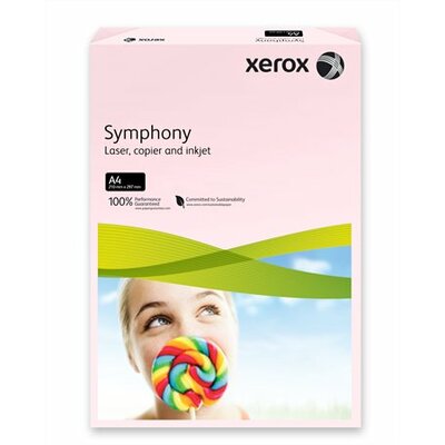 Másolópapír, színes, A4, 80 g, XEROX "Symphony", rózsaszín (pasztell), (500 lap)
