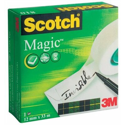 3M Scotch® Magic™ 810 7100054153 Ragasztószalag Scotch® Magic™ 810 Matt (H x Sz) 33 m x 12 mm 1 tekercs