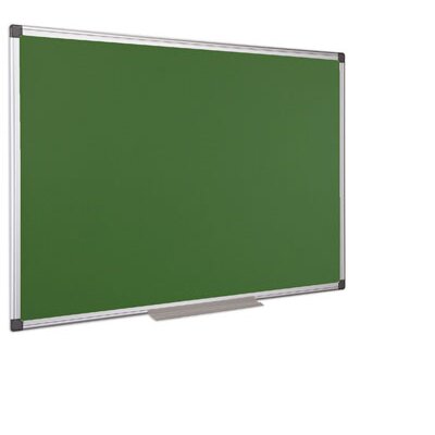 Krétás tábla, zöld felület, nem mágneses, 90x120 cm, alumínium keret