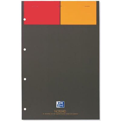 Jegyzetfüzet, A4+, kockás, 80 lap, OXFORD, "International Notepad"