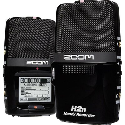 Hordozható audio felvevő Zoom H2n Fekete