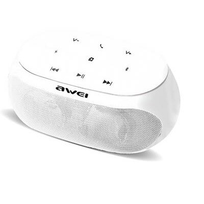 Hangszóró, hordozható, vezeték nélküli, Bluetooth, AWEI "Y200", fehér