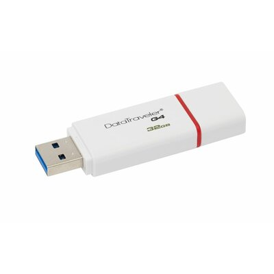 Pendrive, 32GB, USB 3.0, KINGSTON "DTI G4", piros