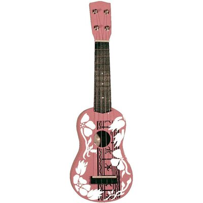 Ukulele, rózsaszín/fehér, MSA Musikinstrumente UK 35