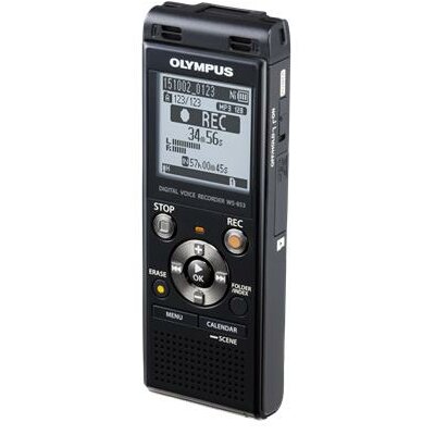 Diktafon, digitális, 8GB, MP3, OLYMPUS "WS-853", fekete