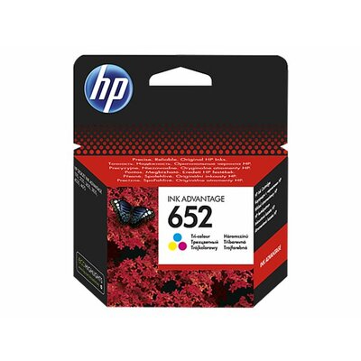F6V24AE Tintapatron Deskjet Ink Advantage 1115 sor nyomtatókhoz, HP 652 színes, 200 oldal