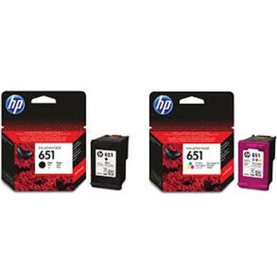 C2P10AE Tintapatron Deskjet Ink Advantage 5575 nyomtatóhoz, HP 651 fekete, 600 oldal
