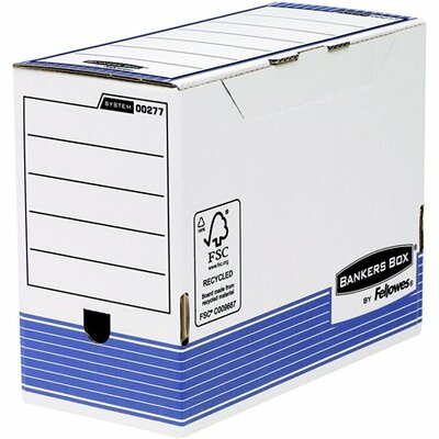 Archiváló doboz, 150 mm, "BANKERS BOX® SYSTEM by FELLOWES®", kék, (10 db)