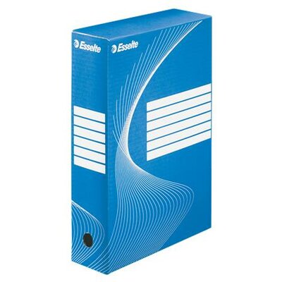 Archiváló doboz, A4, 80 mm, karton, ESSELTE "Standard", kék