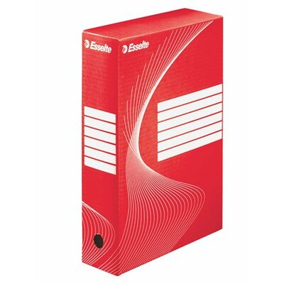 Archiváló doboz, A4, 80 mm, karton, ESSELTE "Standard", piros