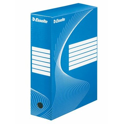 Archiváló doboz, A4, 100 mm, karton, ESSELTE "Standard", kék
