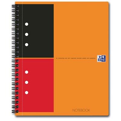 Spirálfüzet, A5+, vonalas, 80 lap, OXFORD, "International notebook"