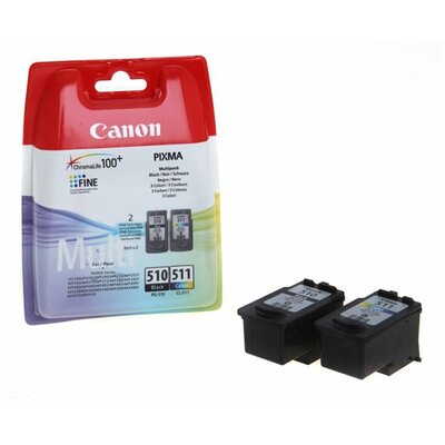 PG510/CL511 Tintapatron multipack Pixma MP240 nyomtatóhoz, CANON b+c, 220+240 oldal, (2 db)