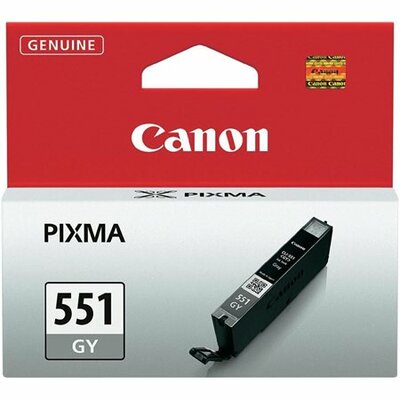 CLI-551GY Tintapatron Pixma MG6350 nyomtatóhoz, CANON szürke, 780 oldal