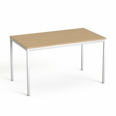 Általános asztal fémlábbal, 75x130 cm, MAYAH "Freedom SV-38", kőris