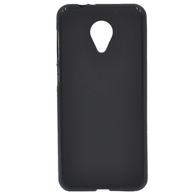 Hátlapvédő telefontok gumi / szilikon (matt, fényes keret) Fekete [Vodafone Smart N9 Lite (VFD620)]