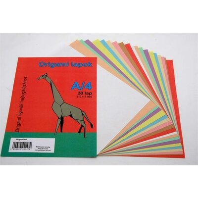 Origami papír, A4, (20 lap)