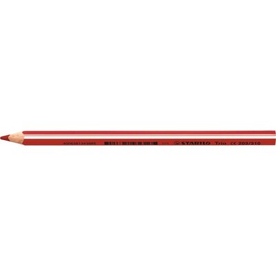 Színes ceruza, háromszögletű, vastag, STABILO "Trio", piros