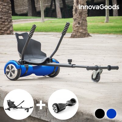 InnovaGoods Hoverkart + Hoverboard, Mini Segway csomag (kék színű hoverboard-dal)