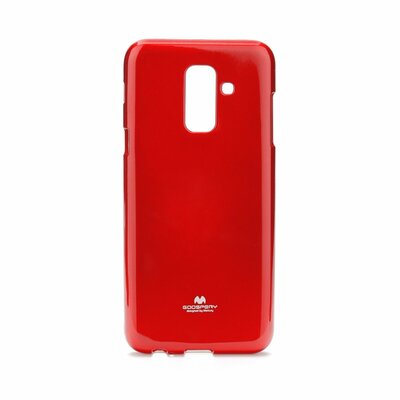 Mercury Jelly Case minőségi szilikon hátlapvédő telefontok - Samsung Galaxy A6+ Plus, Piros