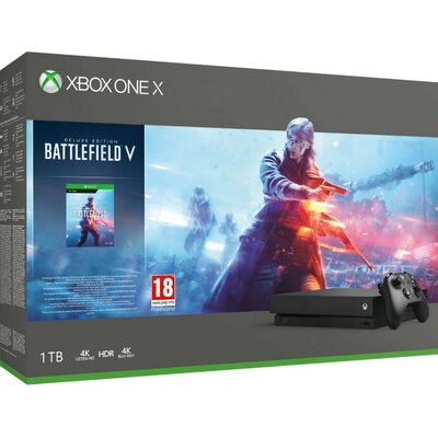 Xbox One X 1TB + Battlefield V + 1 hó Gamepass + 14 nap LIVE (XBOX ONE)