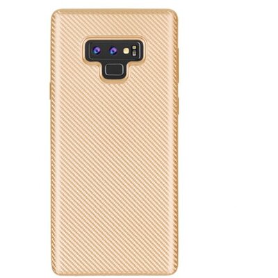 Hátlapvédő telefontok gumi / szilikon (karbon minta) Arany [Samsung Galaxy Note 9 (SM-N960F)]