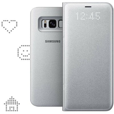 Samsung Galaxy S8+ LED view cover gyári telefontok, Ezüst