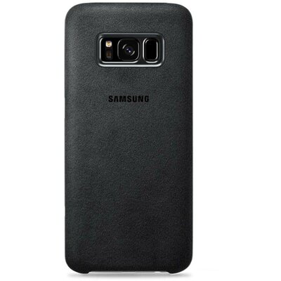 Samsung Galaxy S8+ Alcantara bőr hátlap, Ezüst