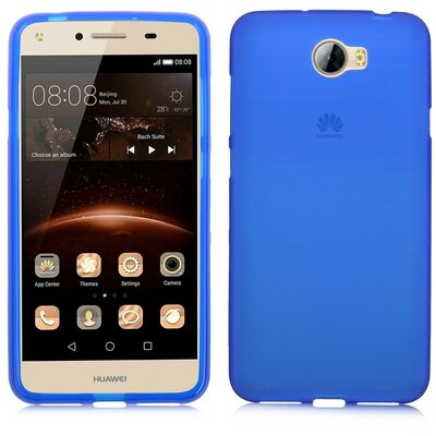 Huawei Y6 II Compact/Y5 II vékony szilikon hátlap, Kék