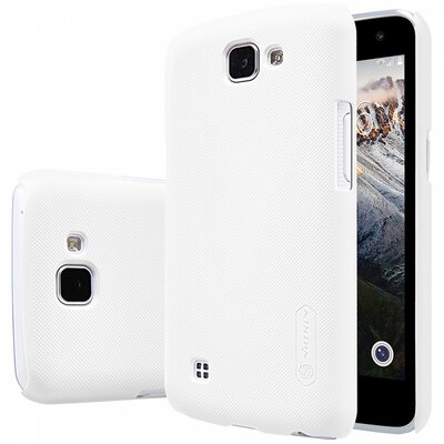 Nillkin Super Frosted műanyag hátlapvédő telefontok, gumírozott, érdes felület - LG K4 hátlap, Fehér