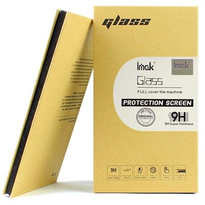IMAK Kijelzővédő üvegfólia (2.5D lekerekített szél, karcálló, 9H) FEKETE [Nokia 5.1]