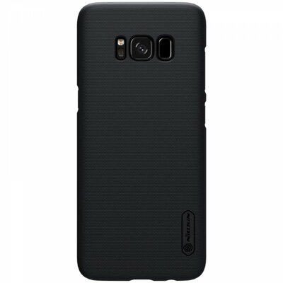 Nillkin Super Frosted műanyag hátlapvédő telefontok, gumírozott, érdes felület - Samsung Galaxy S8 hátlap, Fekete