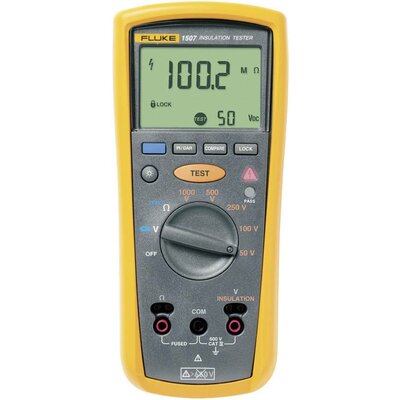 Szigetelésmérő műszer Fluke 1507 50 V, 100 V, 250 V, 500 V, 1000 V, Kalibrált ISO
