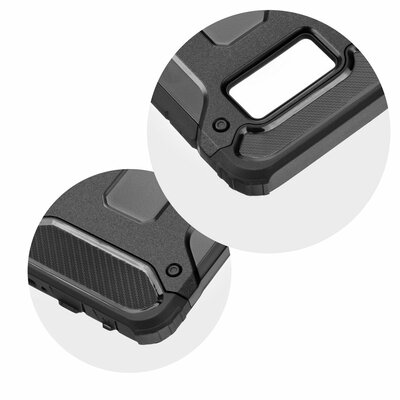 FORCELL ARMOR szilikon + műanyag hibrid hátlapvédő telefontok - iPhone XS ( 5,8" ), Fekete
