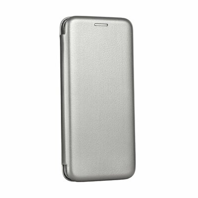 Forcell Elegance flipes, oldalra nyíló bőr hatású telefontok szilikon belső kerettel - Xiaomi Pocophone F1, szürke