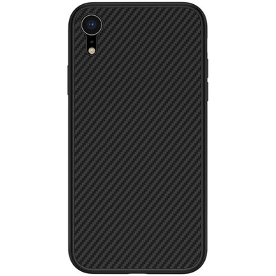 Nillkin Synthetic Fiber műanyag hátlapvédő telefontok (karbon minta) Fekete [Apple iPhone XR 6.1]