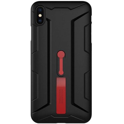 Nillkin Grip hátlapvédő telefontok gumi / szilikon (műanyag belső, közepesen ütésálló) Fekete [Apple iPhone XS Max 6.5]