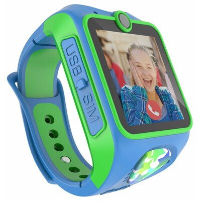 MyKi Junior 3G nyomkövető gyerekóra, okosóra, kétirányú videóhívással, kék-zöld