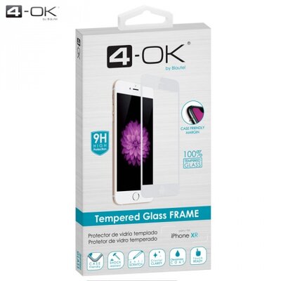 Blautel PRFI9B 4-OK Kijelzővédő üvegfólia (3D full glue, íves, teljes felületén tapad, tok barát, karcálló, 9H) FEKETE [Apple iPhone XR 6.1]