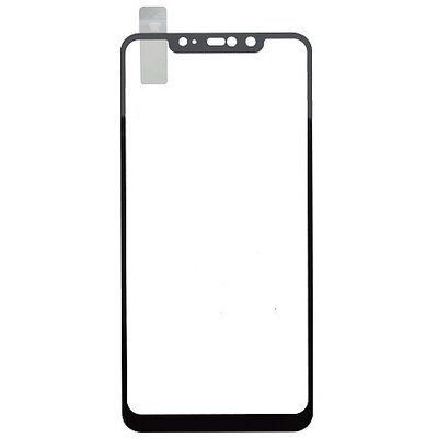 Kijelzővédő üvegfólia Q sklo Xiaomi RedMi Note 6 Pro fekete, fullcover, 0.33 mm