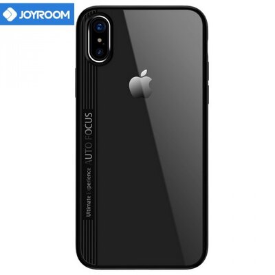Joyroom JR-BP515 JOYROOM PHANTOM műanyag hátlapvédő telefontok (szilikon keret, átlátszó hátlap) Fekete [Apple iPhone XS Max 6.5]