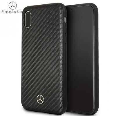 Cg mobile MEHCI65SRCFBK MERCEDES-BENZ műanyag hátlapvédő telefontok (karbon minta) fekete [Apple iPhone XS Max 6.5]